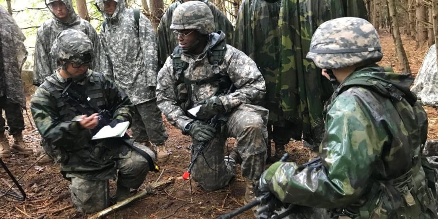 Junior ROTC Cadet delivers a brief prior to executing a mission