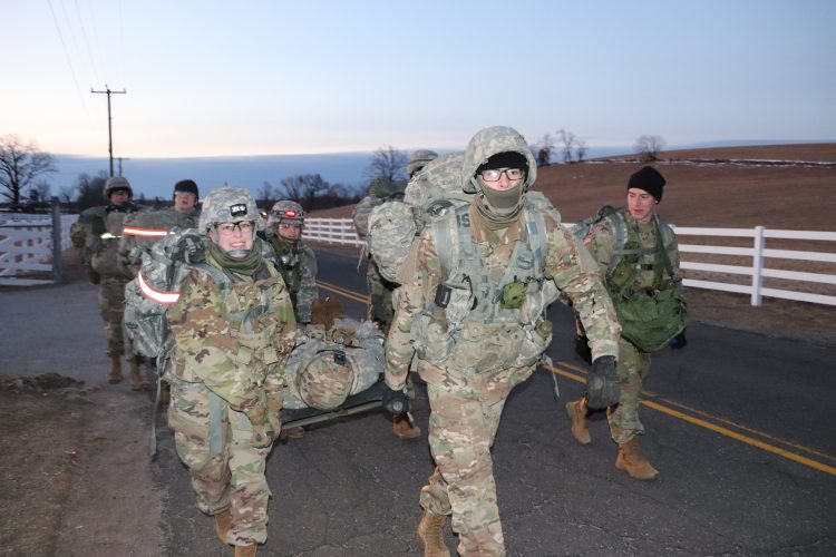 Platoon conducts a CASEVAC exercise