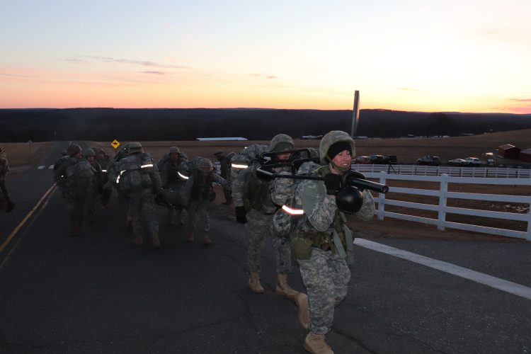 Platoon conducts a CASEVAC exercise