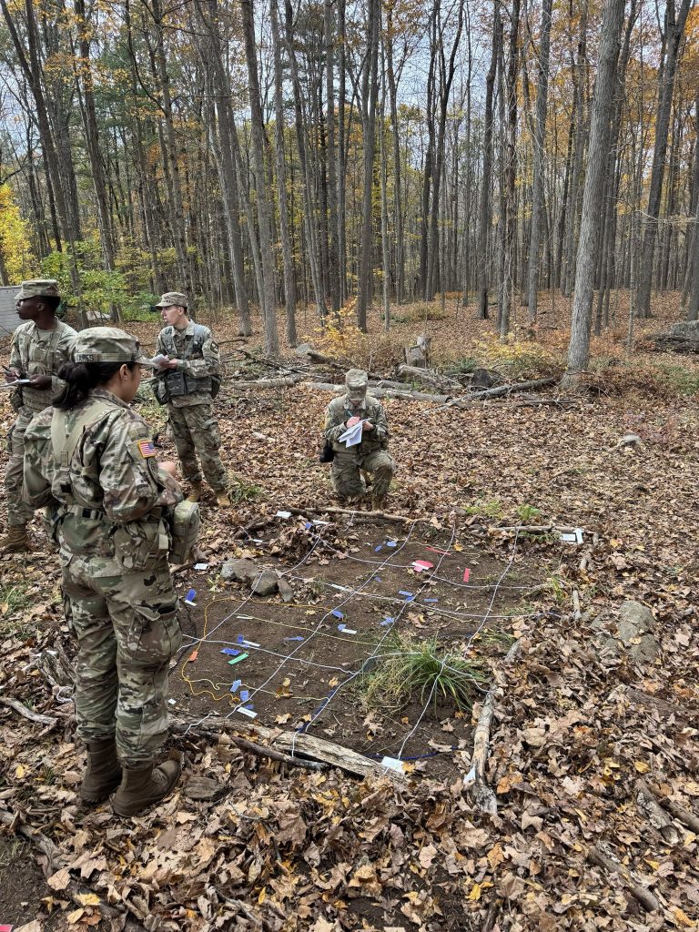 Cadets conducting maneuver brief